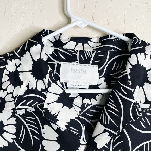 Prada Printed Silk Twill Shirt - Picture 9 of 10